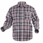 ILLER camisa azul marino/rojo S (48)