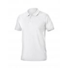 Polo de algodón, blanco, M