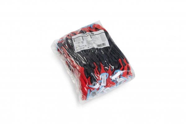 RODER guantes recubiertos de látex rojo/negro (12 pares/paquete) 9 - Imagen 4
