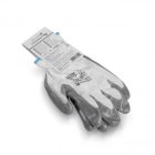 GLAN Guantes de protección recubiertos de nitrilo blanco/gris claro 8 - Imagen 5