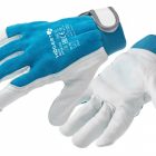 ROTT guantes de cuero (cuero de cabra) azul 8