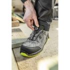KEMNITZ zapatos de seguridad LACE SYSTEM S1PS SR FO gris jaspeado/verde 44 - Imagen 4