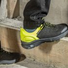SAUTEN zapatos de seguridad ligeros O1 FO SR negro/amarillo hi-vis 44 - Imagen 2