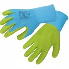 ULLER guantes recubiertos de látex azul/verde 7