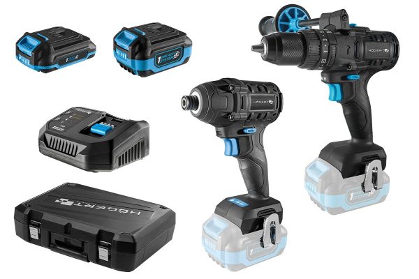 Juego de controladores de impacto de brocas de destornillador sin cables