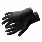 WUSSOW Guantes de nitrilo desechables con textura de diamante negro (100 uds/pack) S