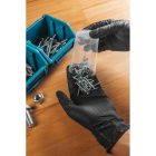 WUSSOW Guantes de nitrilo desechables con textura de diamante negro (100 uds/pack) S - Imagen 2