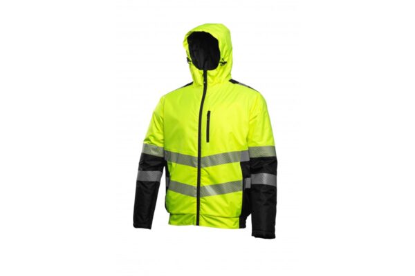MILA chaqueta de seguridad reflectante forrada amarilla 3XL (58)