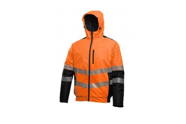 MILA chaqueta de seguridad reflectante forrada naranja M (50)