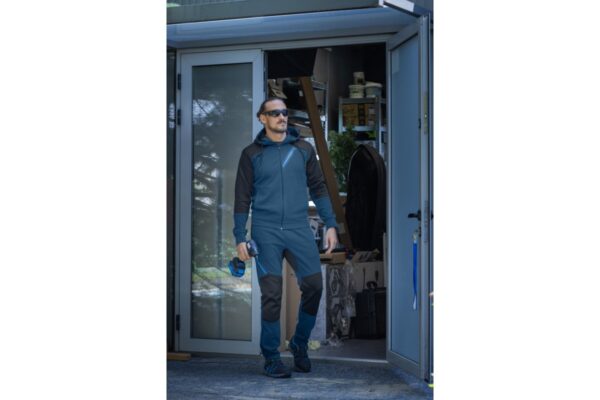 ERIK Sudadera con capucha azul y negra L (52) - Imagen 3