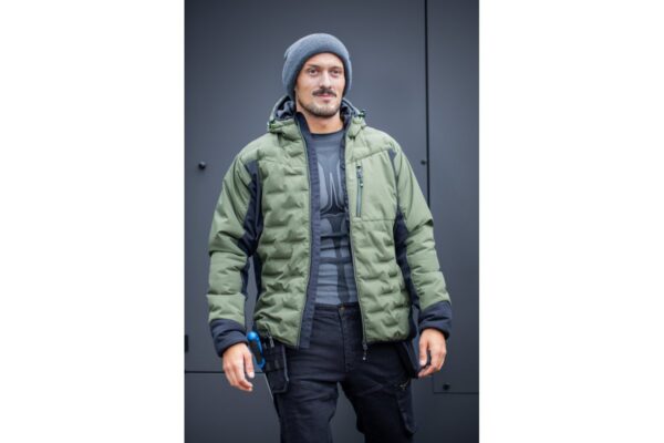 PAUL chaqueta forrada con capucha olive 2XL (56) - Imagen 3