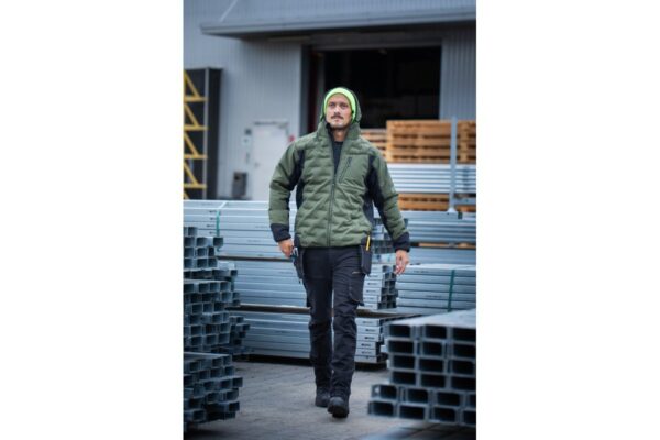 PAUL chaqueta forrada con capucha olive 2XL (56) - Imagen 4