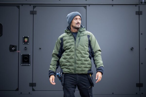 PAUL chaqueta forrada con capucha olive 2XL (56) - Imagen 2