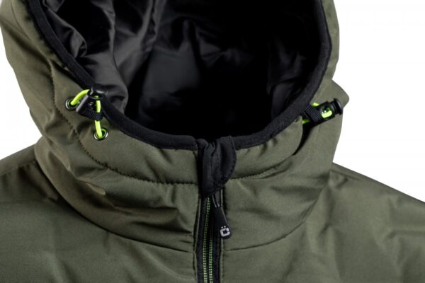 PAUL chaqueta forrada con capucha olive 2XL (56) - Imagen 8