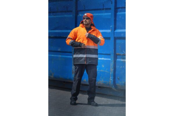 ADEL chaqueta de seguridad reflectante forrada naranja M (50) - Imagen 3